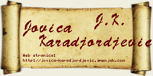 Jovica Karađorđević vizit kartica